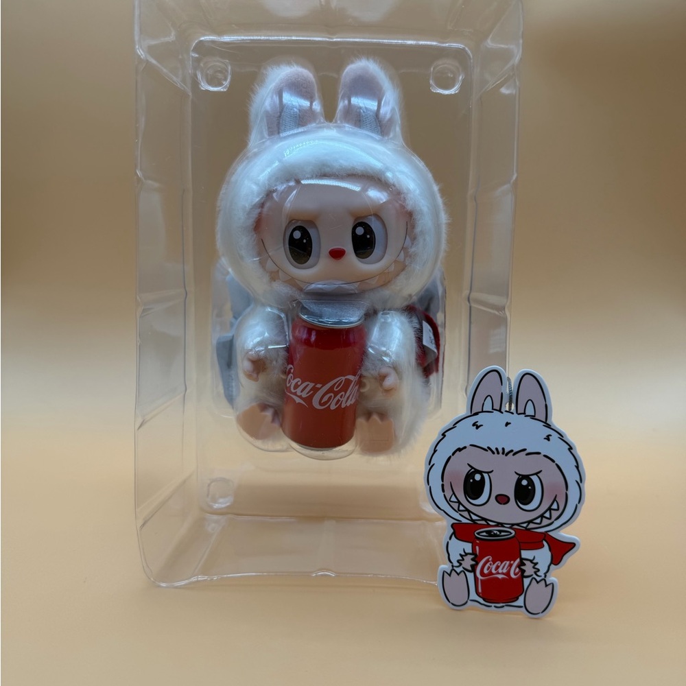 Coca-Cola confirmed White Labubu with Red Coca Cola